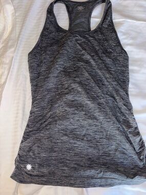 Athleta Heather Charcoal Gray Racerback Tank